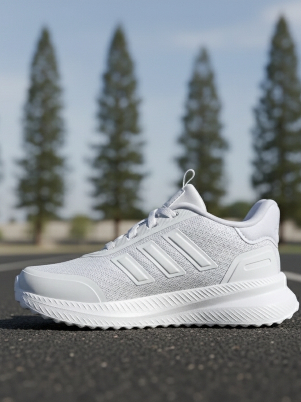 Adidas X_PLRPATH Kids All-White Sneakers